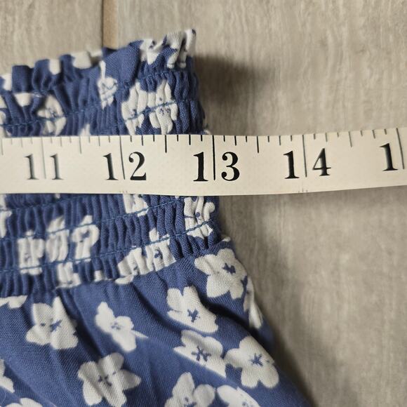 Roxy - Tropical Rhythm Beach Pants - Bijou Blue Floral Delight - MD - NWT - Picture 3 of 11